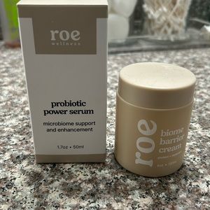 Roe wellness probiotic power serum and barrier cream